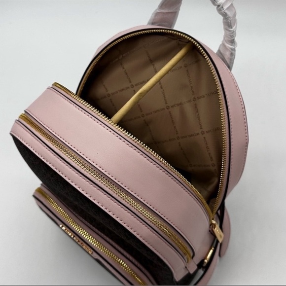 Michael Kors Medium Jaycee Zip Packet Backpack & Double Zip Wallet Wristlet - Picture 11 of 16